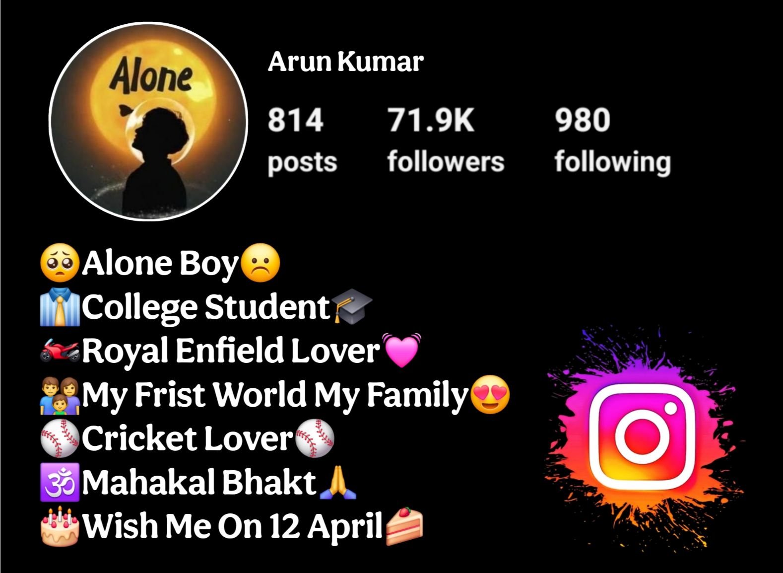 Alone Bio For Instagram