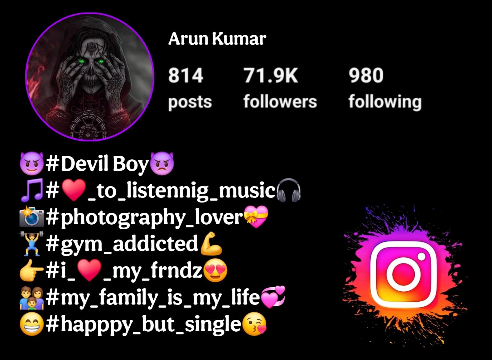 Devil Bio For Instagram
