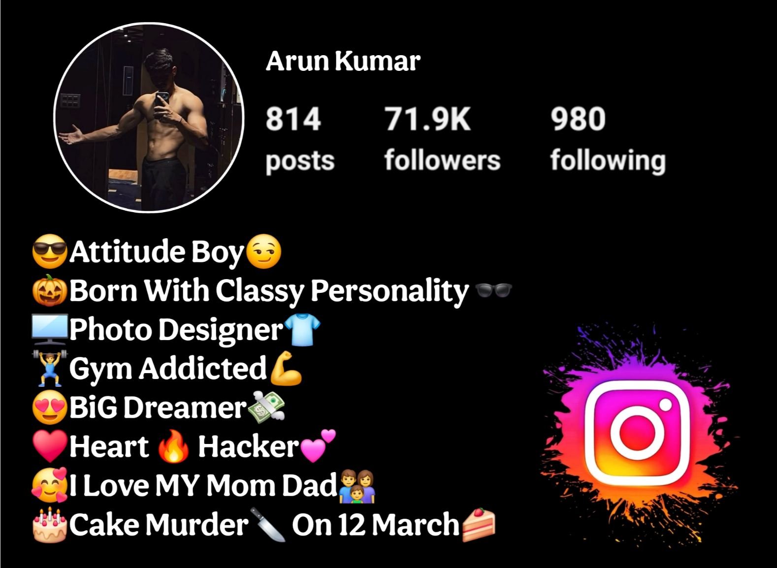 Gym Bio For Instagram