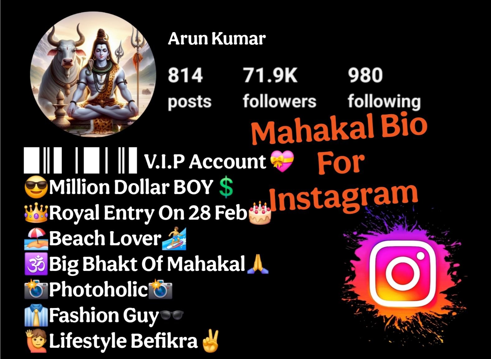 Mahakal Bio For Instagram