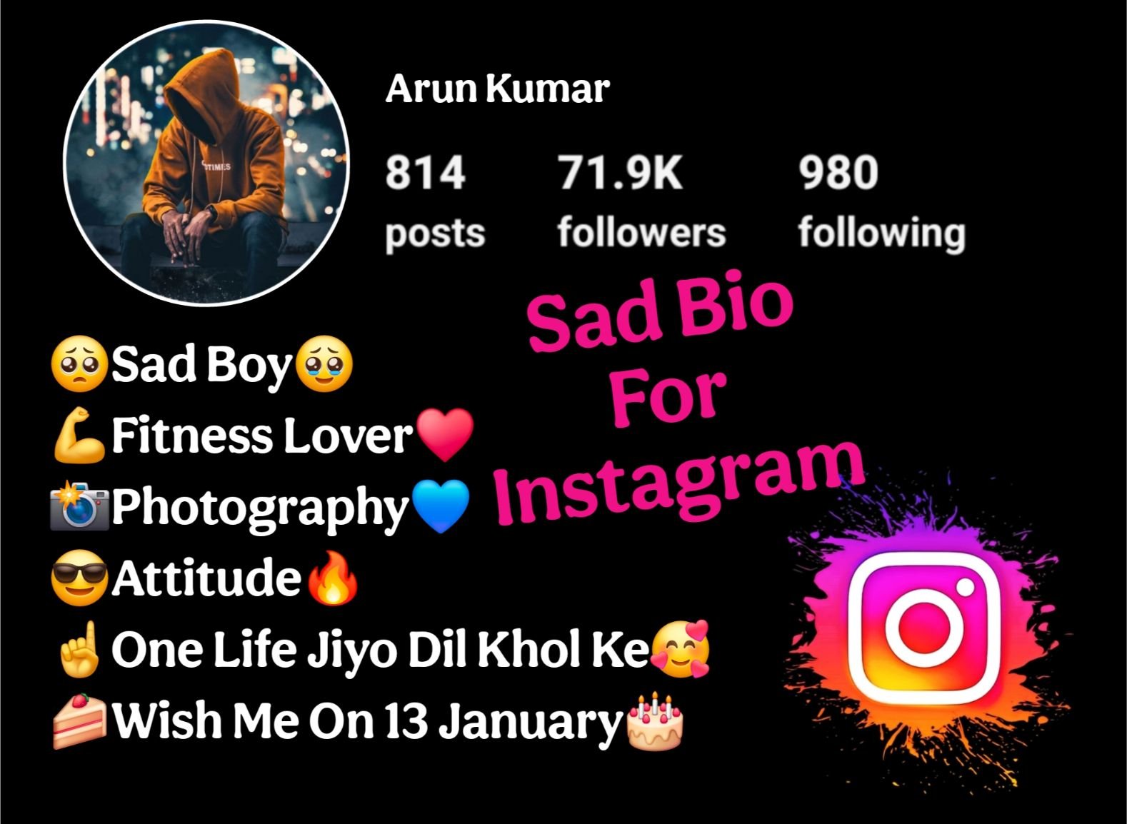 Sad Bio For Instagram