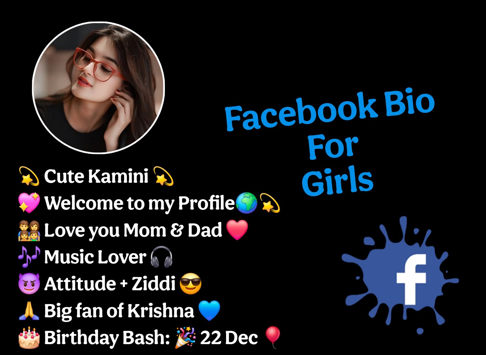 Facebook Bio For Girls