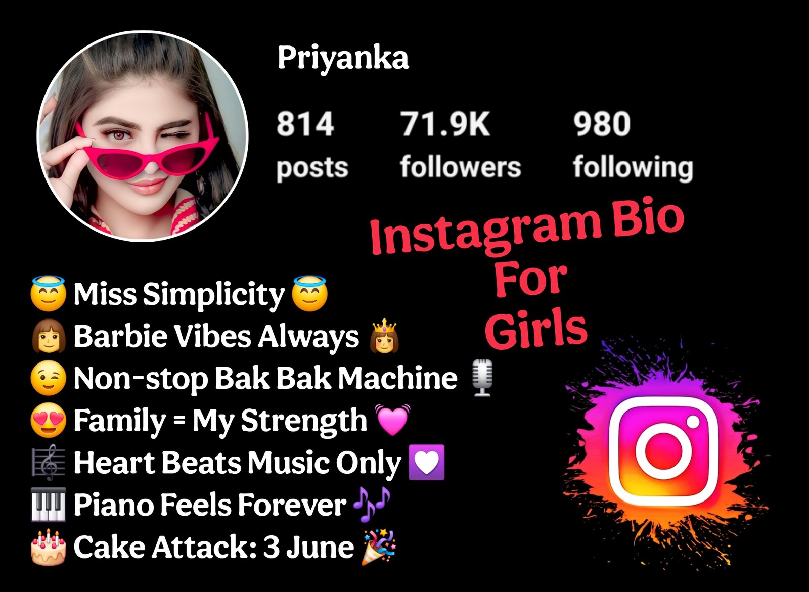 Instagram Bio For Girls